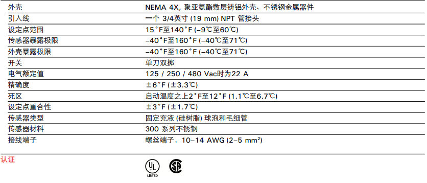 美國進口AMC-1A環境感應溫控器